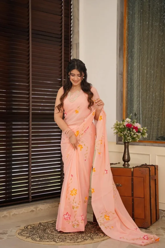 Aaradhana Pearl Saree - Image 4