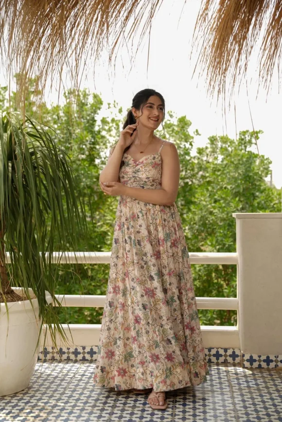 SAIRA FLORAL DRESS