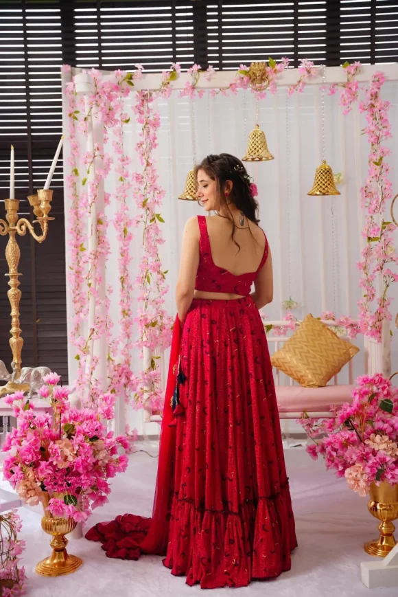 VERMILION BLISS CHINON LEHENGA SET - Image 2