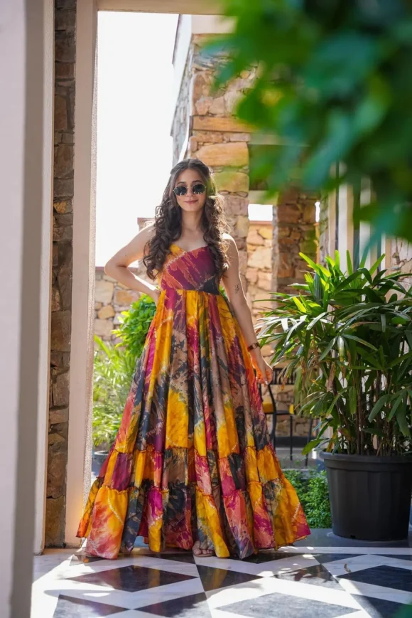 Mridula MULTICOLOR SILK DRESS
