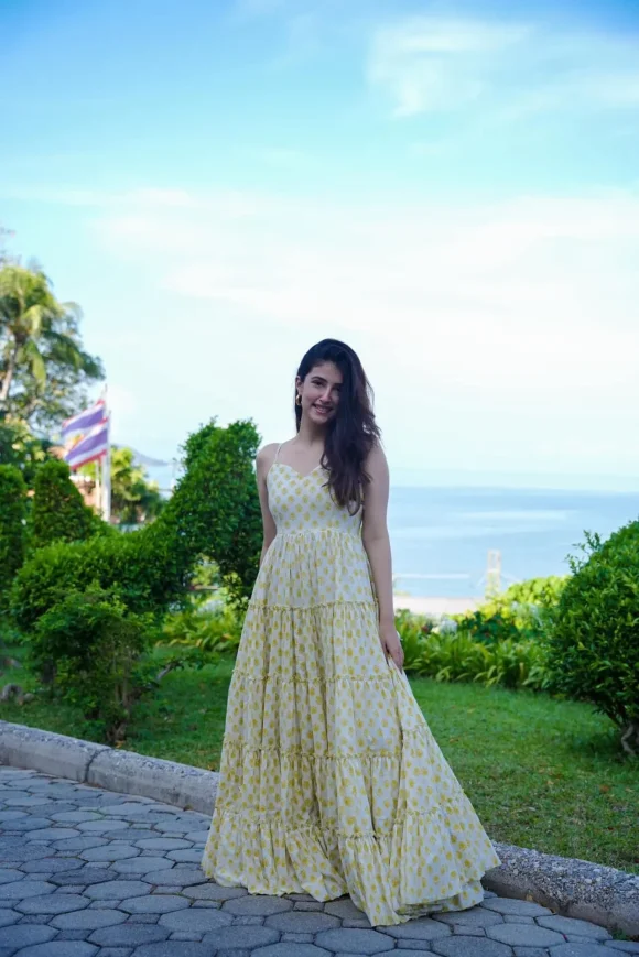 Rosa white cotton dres