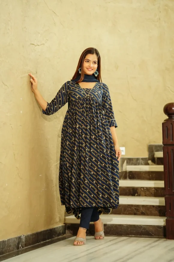 Mirage rayon suit set