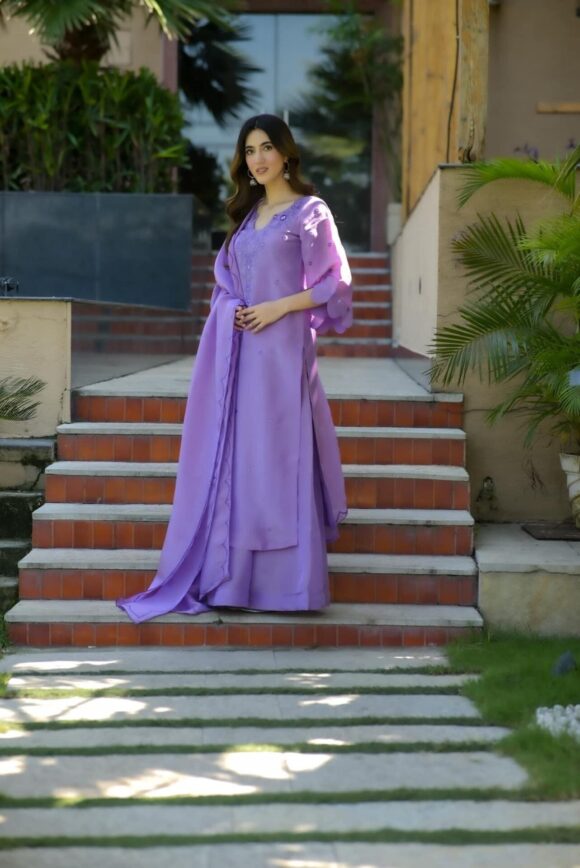 Lavender Lustre cosmos suit set - Image 3