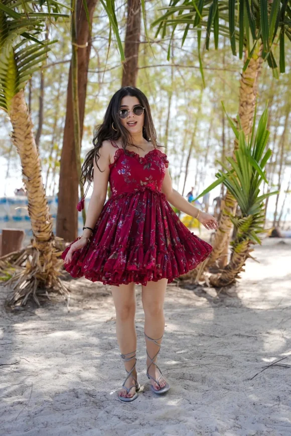 Charming chinon short dress - Image 4