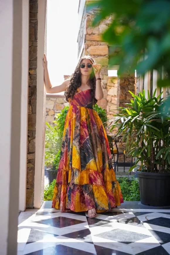 Mridula MULTICOLOR SILK DRESS - Image 4