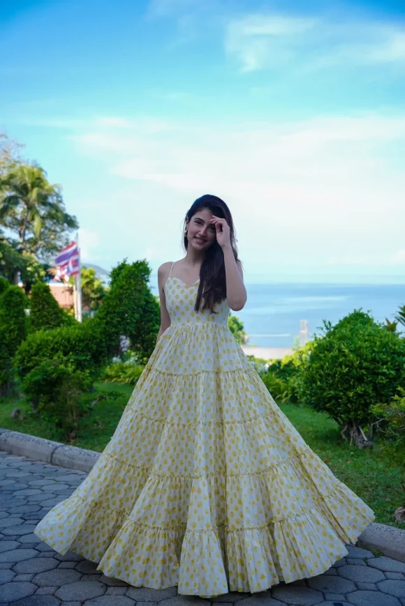 Rosa white cotton dres - Image 4