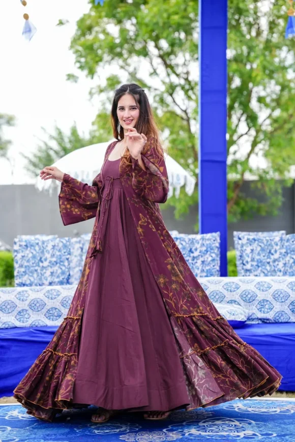 Kashvi muslin shrug set - Image 4