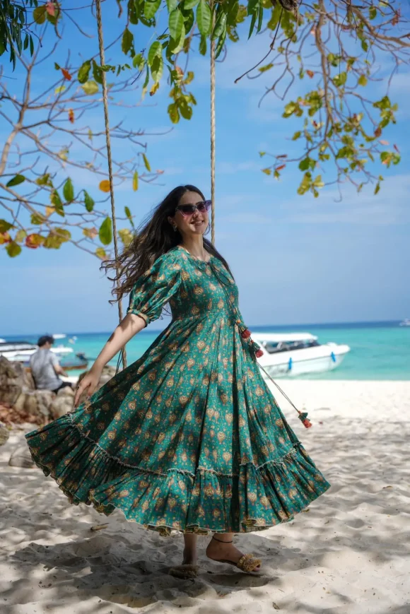 Evergreen Emerald Dress - Image 5