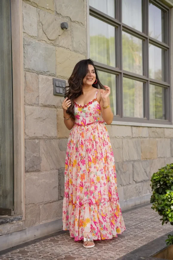 Florence chinon floral dress - Image 5