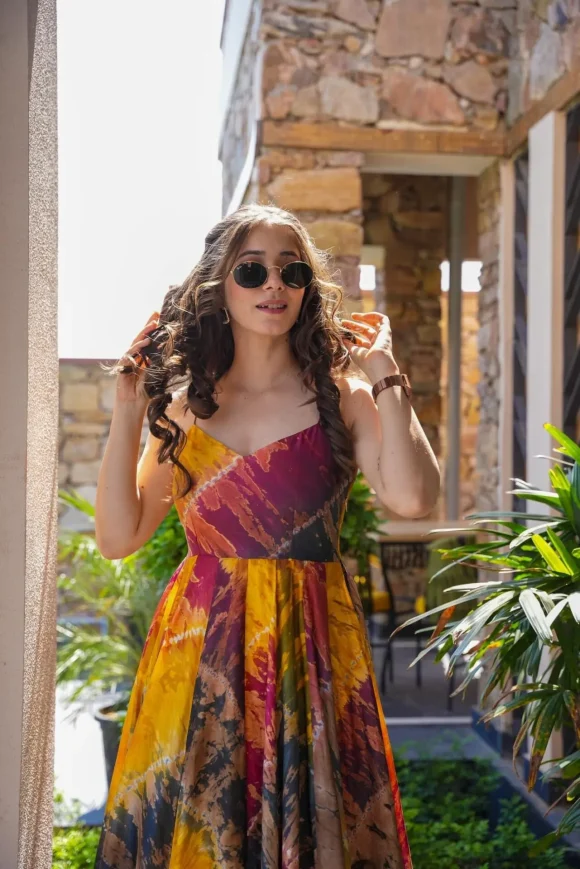 Mridula MULTICOLOR SILK DRESS - Image 5