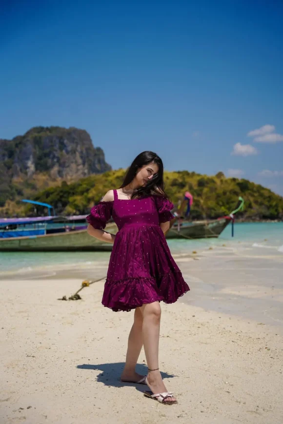 Vera alluring chinon dress - Image 5
