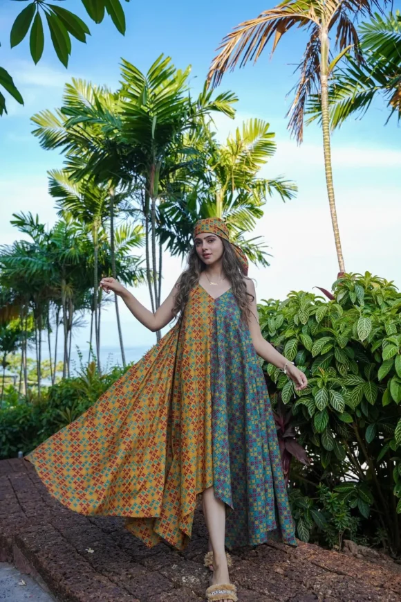 Vince cotton Handkerchief dress - Image 5