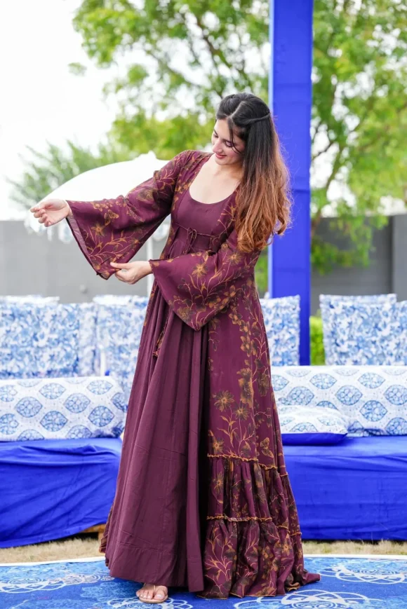 Kashvi muslin shrug set - Image 5