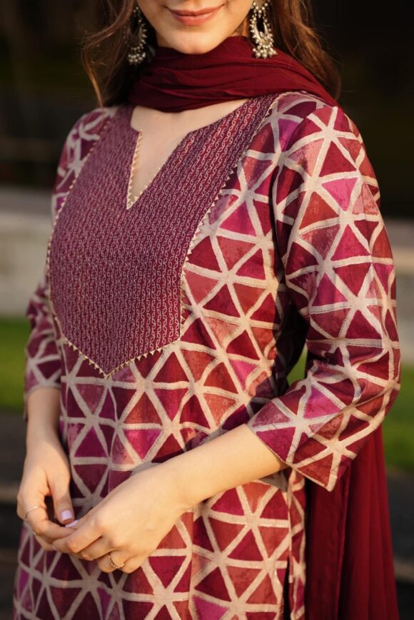 Farisa muslin suit set - Image 6