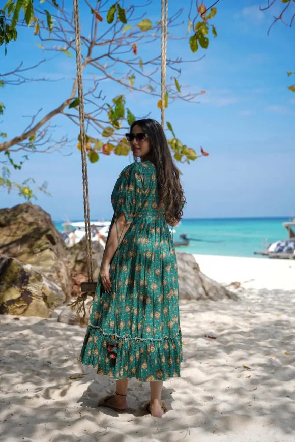 Evergreen Emerald Dress - Image 6
