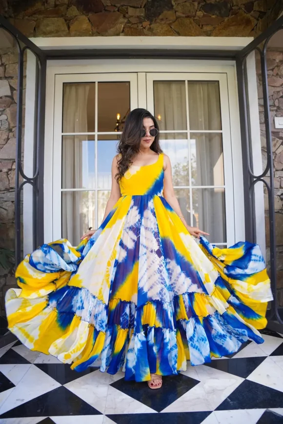 Nisha organza shaded dress - Image 6