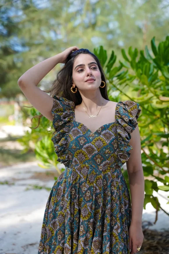 Silvie cotton frilled dress - Image 6