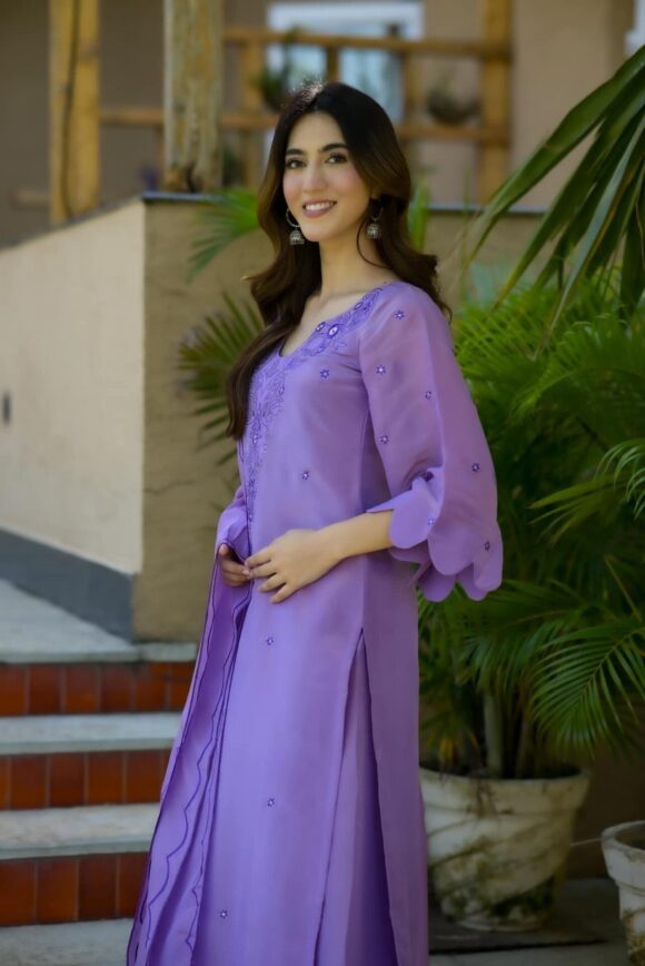 Lavender Lustre cosmos suit set - Image 6