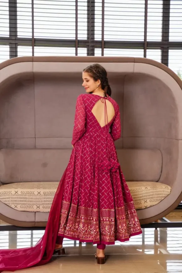 AASHIRYA GEORGETTE EMBROIDERED SUIT SET - Image 6