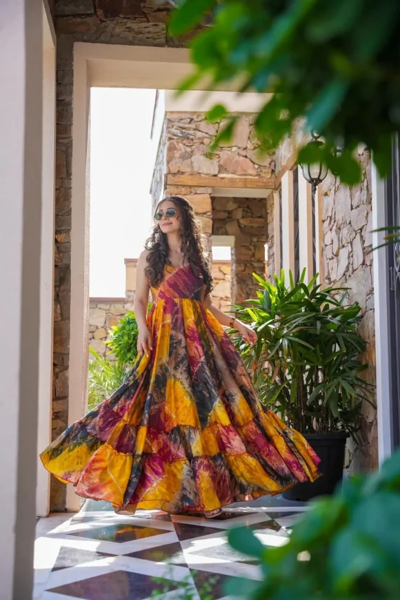 Mridula MULTICOLOR SILK DRESS - Image 7