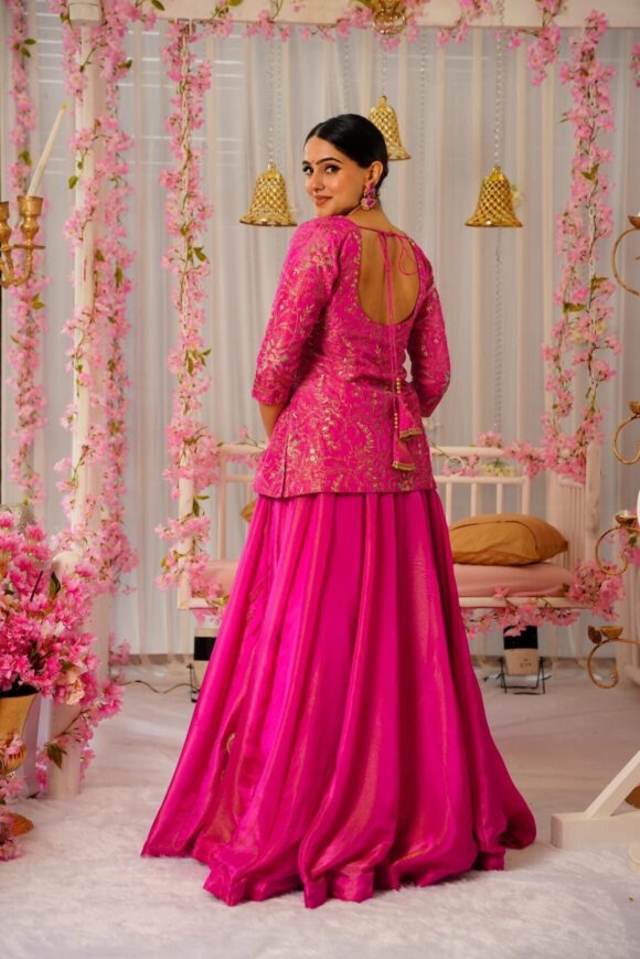 Sovereign pink lehenga choli set - Image 3