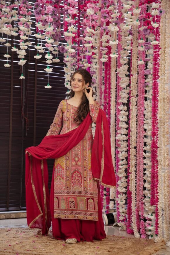 Scarlett horizon heavy embroidered suit
