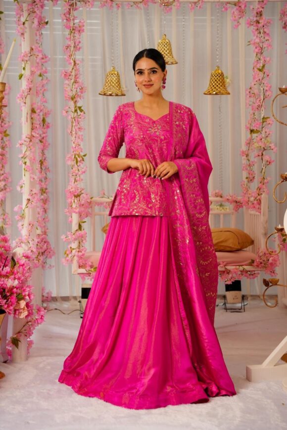 Sovereign pink lehenga choli set - Image 6