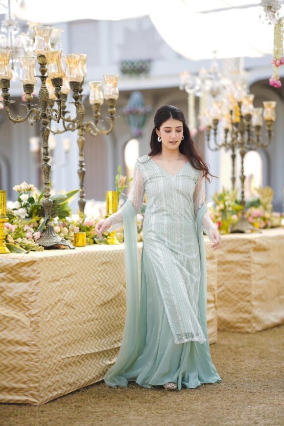 Pakhi pearl straight kurta-palazzo set