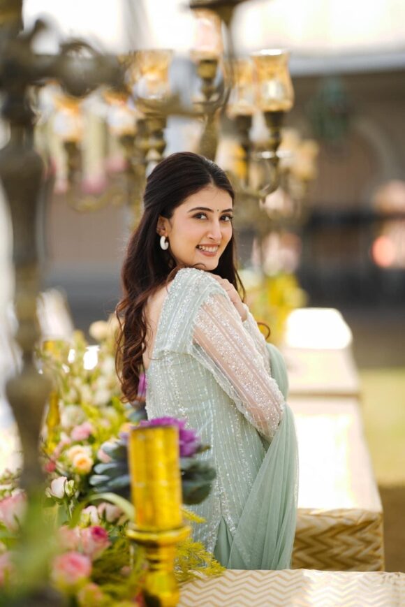 Pakhi pearl straight kurta-palazzo set - Image 3