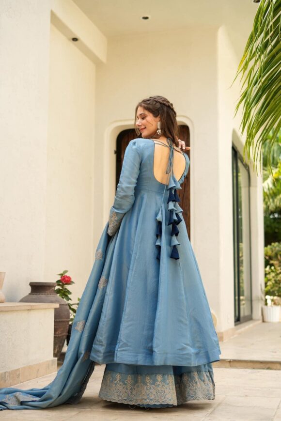 New Shivanya blue cosmos suit set - Image 6