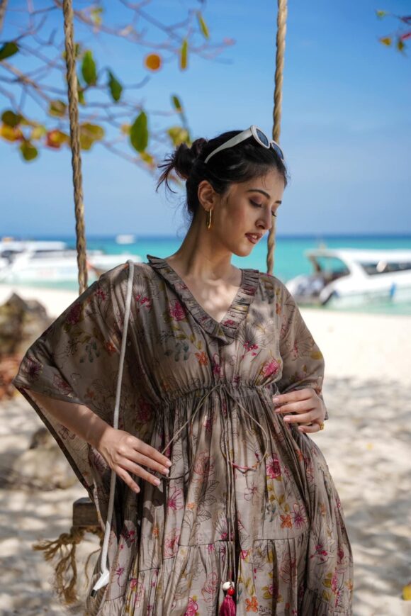 Terra Tone Rayon Kaftan - Image 2