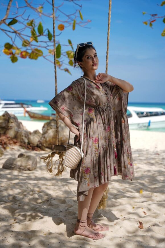 Terra Tone Rayon Kaftan - Image 6