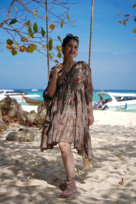 Terra Tone Rayon Kaftan - Image 5