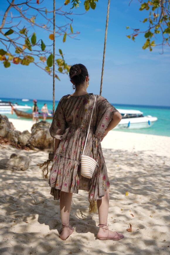Terra Tone Rayon Kaftan - Image 3