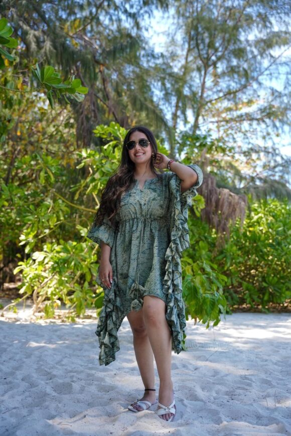 Rustic green kaftan - Image 4