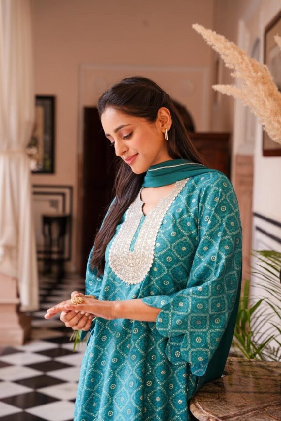 SHANAYA MUSLIN SUIT SET - Image 3