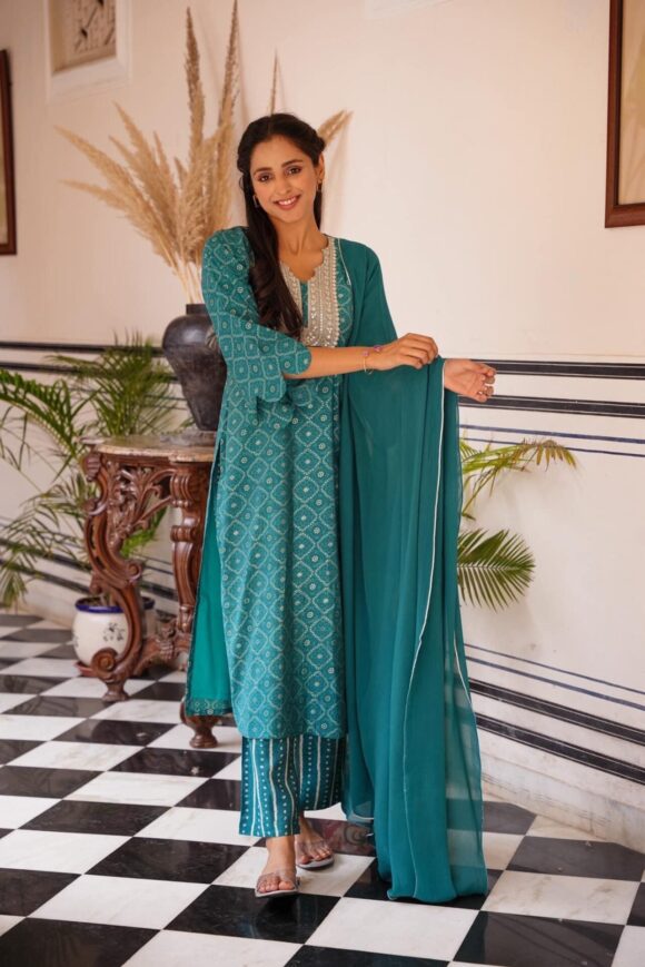 SHANAYA MUSLIN SUIT SET - Image 6