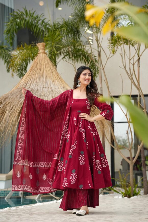 Maho chic cotton suit set - Image 2