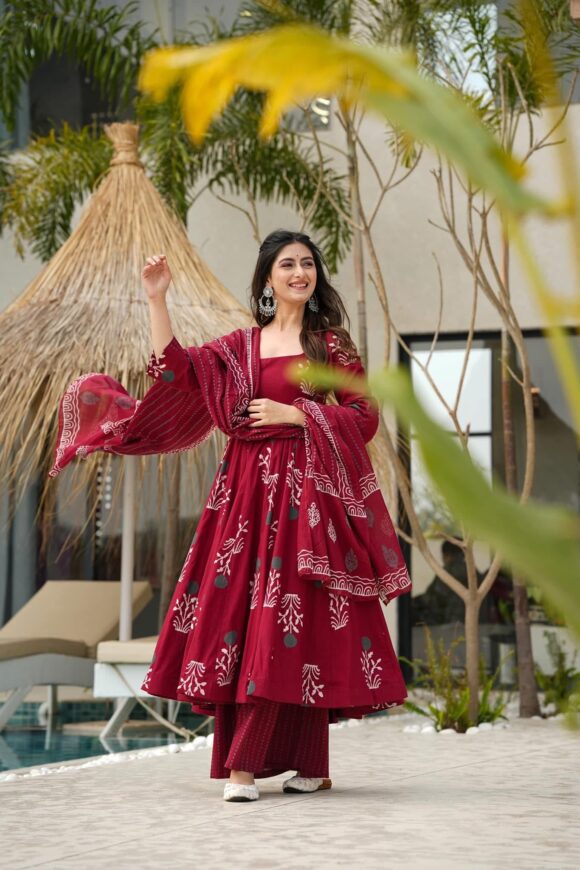 Maho chic cotton suit set - Image 4