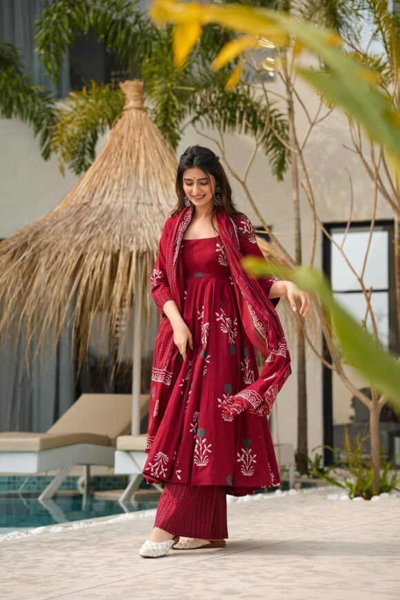 Maho chic cotton suit set - Image 5