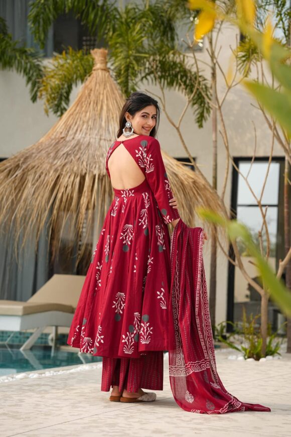 Maho chic cotton suit set - Image 7
