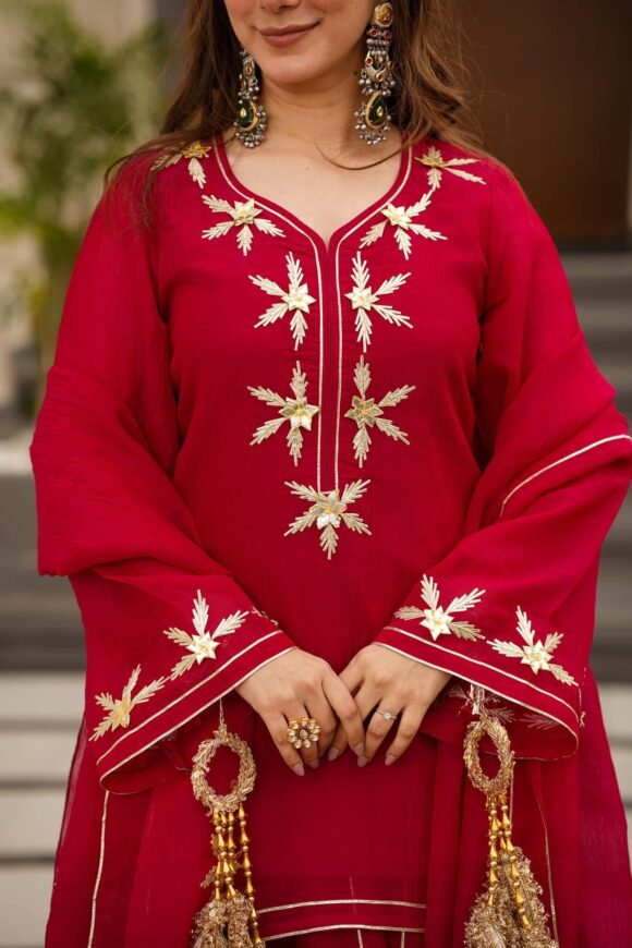Heavenly aura kurta palazzo set - Image 6