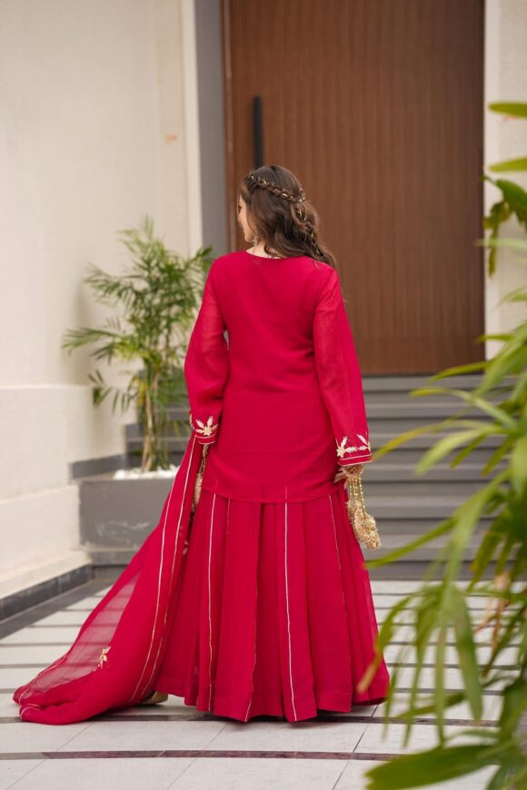 Heavenly aura kurta palazzo set - Image 8