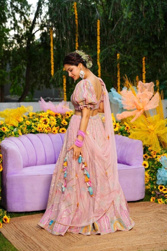Pink Marshmallow lehenga choli set - Image 2