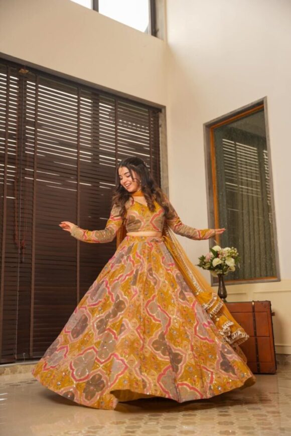 Dhanishta heavy embroidered lehenga - Image 3