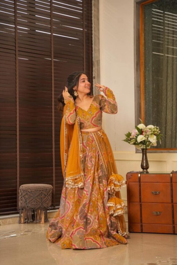 Dhanishta heavy embroidered lehenga - Image 7