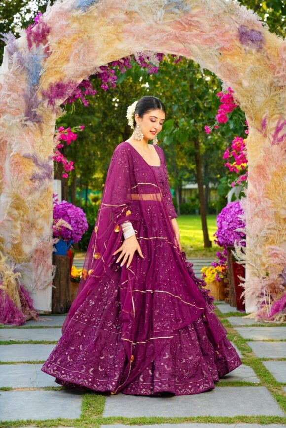 Murphy GEORGETTE LEHENGA CHOLI SET - Image 4
