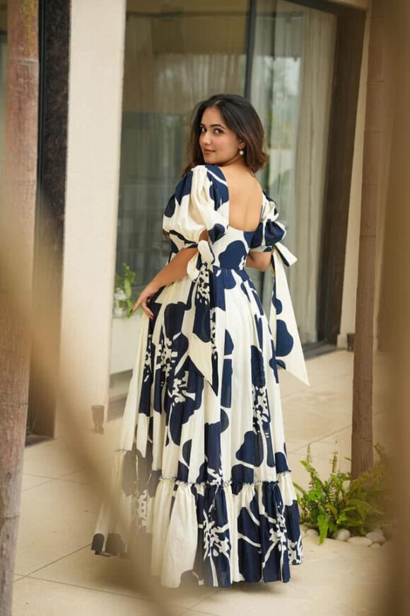 Galaxy white cotton maxi - Image 6