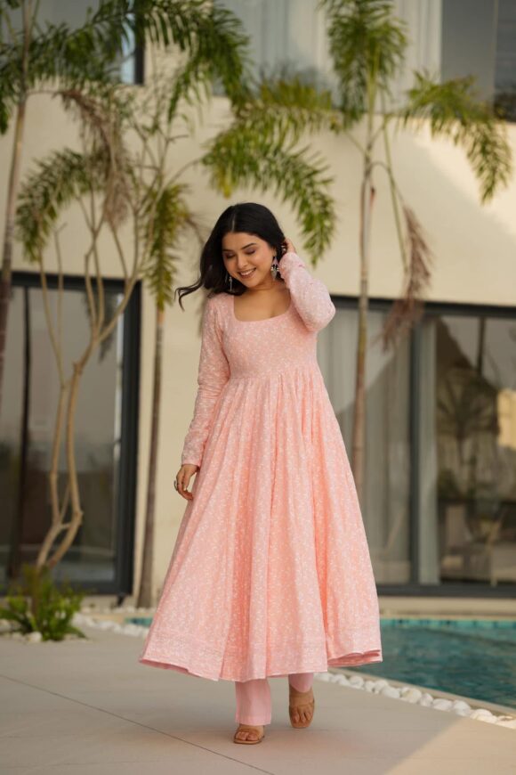 Whispering Pastel cotton suit set - Image 5
