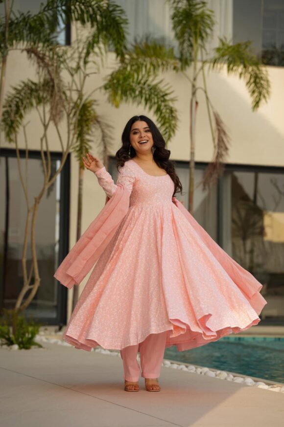 Whispering Pastel cotton suit set - Image 6